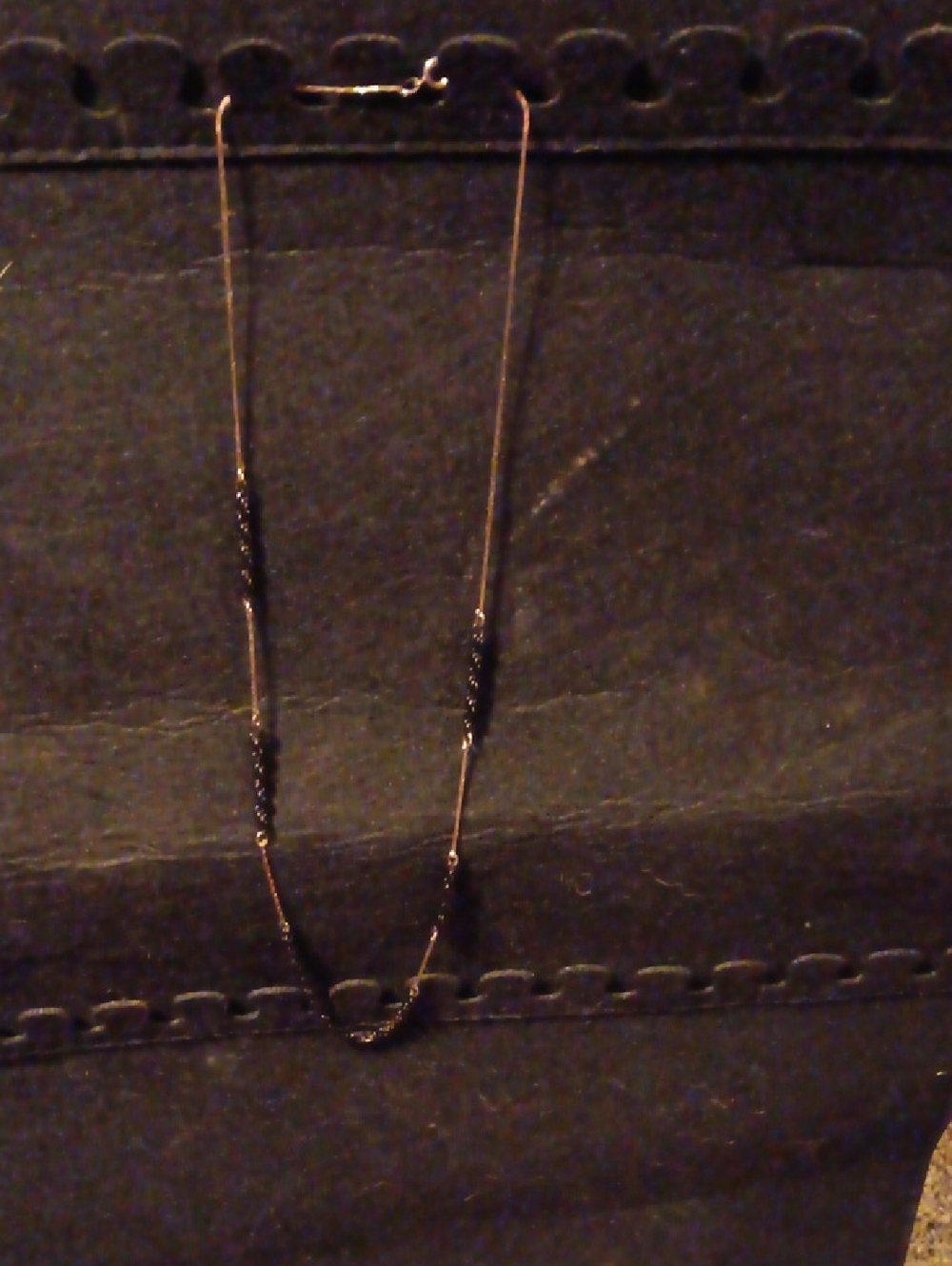 Delicate Black Bead Accent Women's Necklace